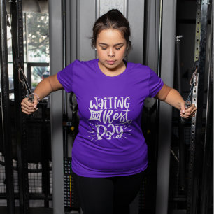 T-shirt Jour de repos attendu Workout Fitness Exercice Cit