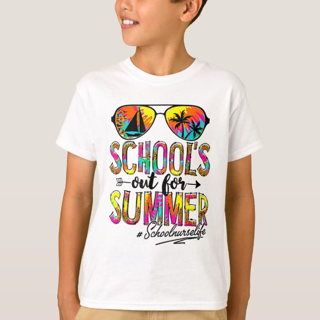 T-shirt Jour De Scolarité Sortie Pour Été Infirmière (Devant)