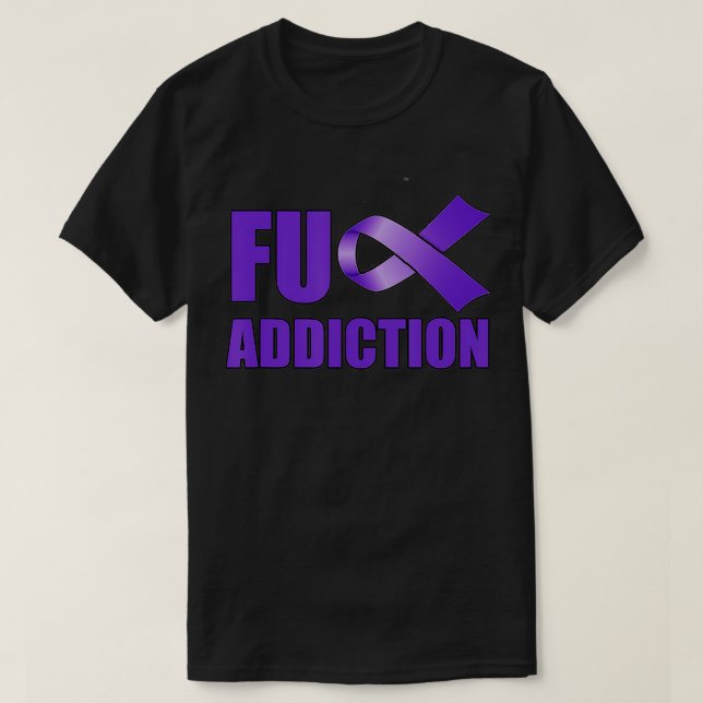 T-shirt Jour de sensibilisation à la surdose Purple Ribbon (Design devant)