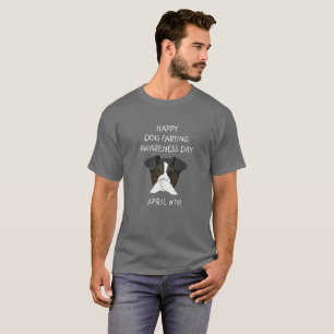 T-shirt Jour de sensibilisation Farting Chien Chemise drôl