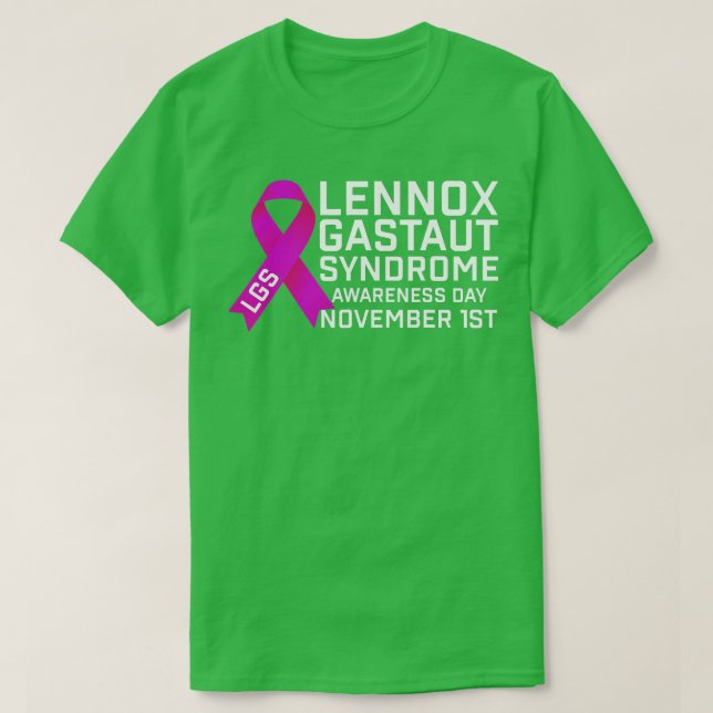 T-shirt Jour de sensibilisation LGS Lennox Gastaut Lauréat (Design devant)