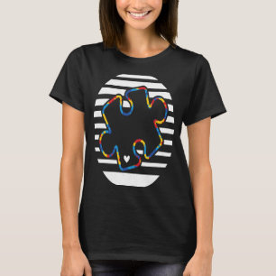 T-shirt Jour de Sensibilisation sur l'autisme mignon Puzzl
