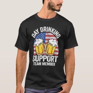 T-shirt Jour De Soutien Membre De L'Équipe De Boissons Vou