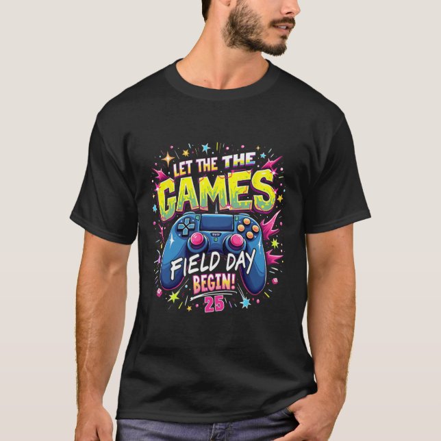T-shirt Jour de terrain 2025 Conception de joueur Que les  (Devant)