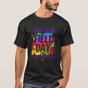 T-shirt Jour de terrain Première année Que les jeux commen