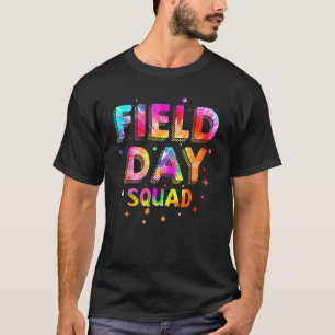 T-shirt Jour De Terrain Squad Tie Dye Jour Dernier De L'En