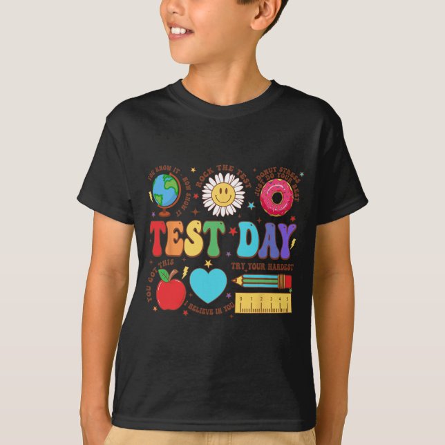 T-shirt Jour de test de l'enseignant Motivation enseignant (Devant)