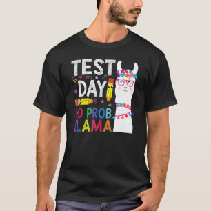 T-shirt Jour de test No Prob-Llama Llama Jour de test de l