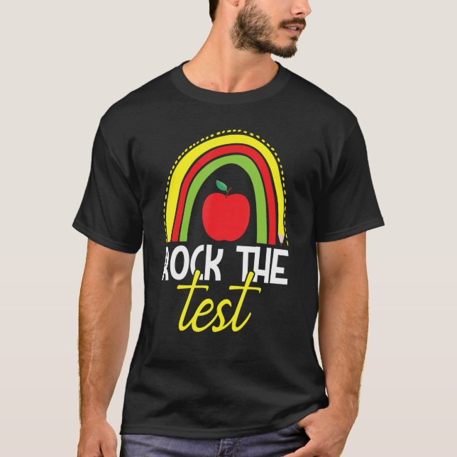 T-shirt Jour de test Rainbow Testing Day Étudiant et (Devant)