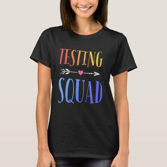 T-shirt Jour de test Rock le test Professeur Jour de test  (Devant)