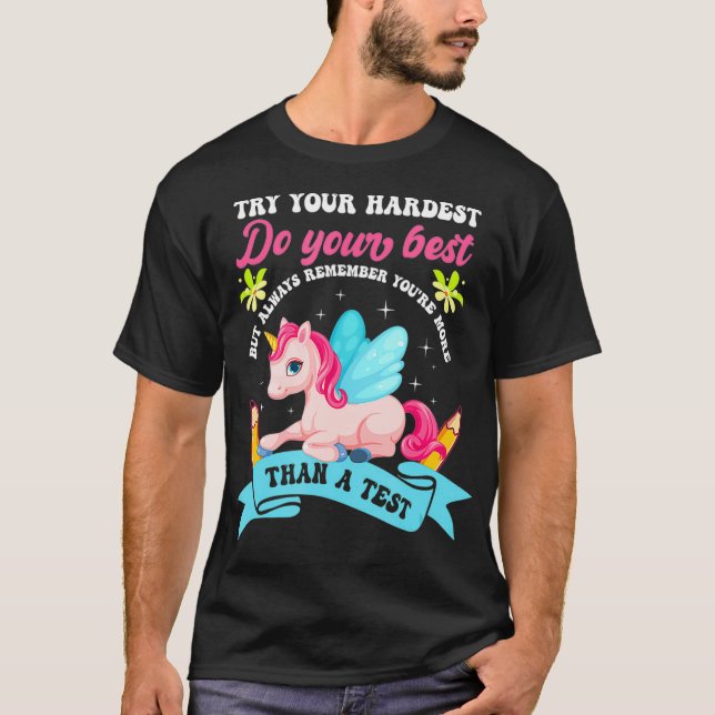 T-shirt Jour de test Unicorne Jour de test (Devant)