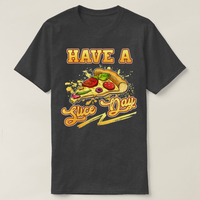 T-shirt Jour de tranche Fromage Pizza Party Hawaiian Itali (Design devant)