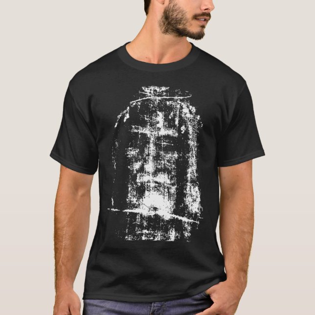 T-shirt Jour de Turin Jésus Christ Face T-shirtLe Turin (Devant)