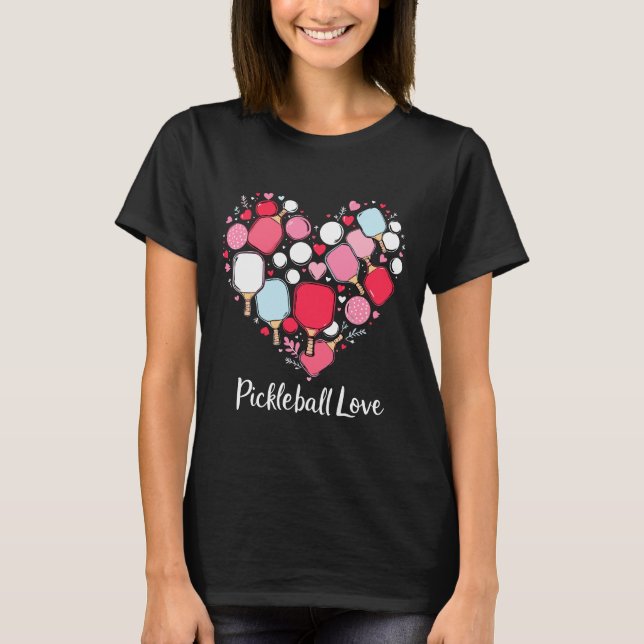 T-shirt Jour de Valentines Pickleball Lover (Devant)