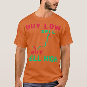 T-shirt Jour d'échange Acheter bas vendre haute crypto tra