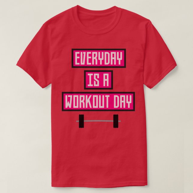 T-shirt Jour d'entraînement quotidien R52c3 (Design devant)