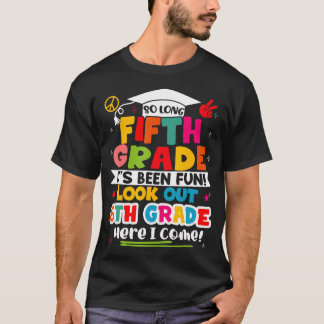 T-shirt Jour dernier De 5E Année Diplômés Garçons