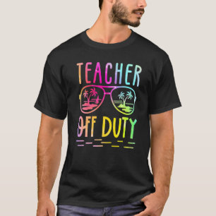 T-shirt Jour dernier De L'École Enseignant De Service Été