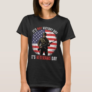 T-shirt Jour des anciens combattants Ce n’est pas la victo