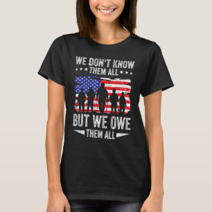 T-shirt Jour des anciens combattants Nous leur devons la m