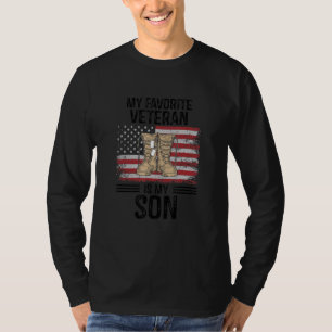 T-SHIRT JOUR DES ANCIENS MON VETÉRAN PRÉFÉRÉ EST MON FILS 