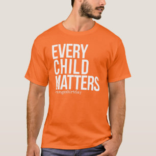 T-shirt Jour des Chemises Orange, Chaque Enfant compte