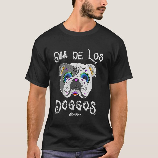T-shirt Jour des Chiens de taureau anglais de la hirondell (Devant)