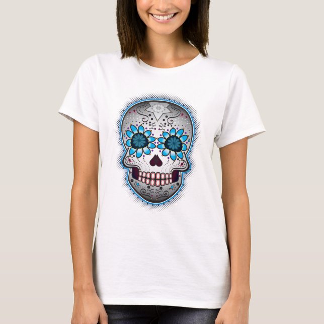 T-shirt Jour des crânes morts de sucre (Devant)