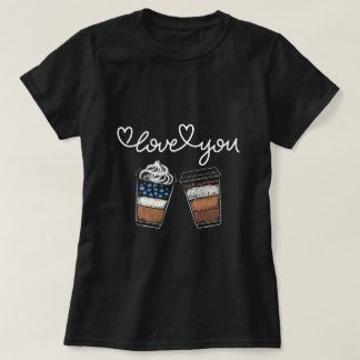 T-shirt Jour des femmes Valentines Café Louvain Cadeau