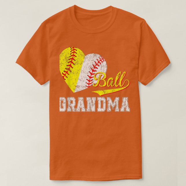 T-shirt Jour des mères de grand-mère de baseball softball  (Design devant)