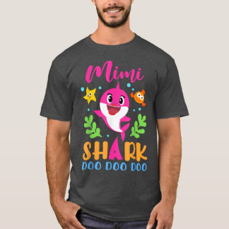 T-shirt Jour des mères de la famille Mimi Shark Mimi