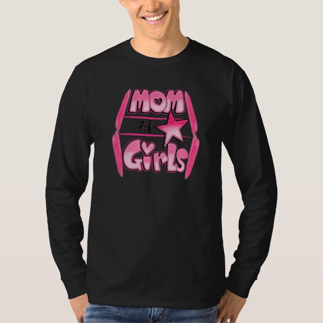 T-shirt Jour Des Mères De Maman De Filles (Devant)
