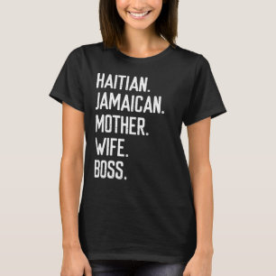 T-shirt Jour des mères d'une femme jamaïcaine haïtienne