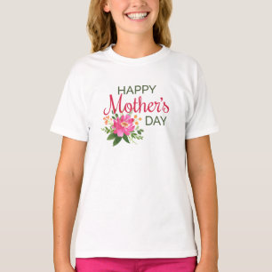 T-shirt Jour des mères florales élégantes   Chemise