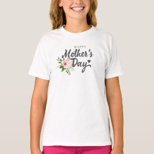 T-shirt Jour des mères florales élégantes   Chemise