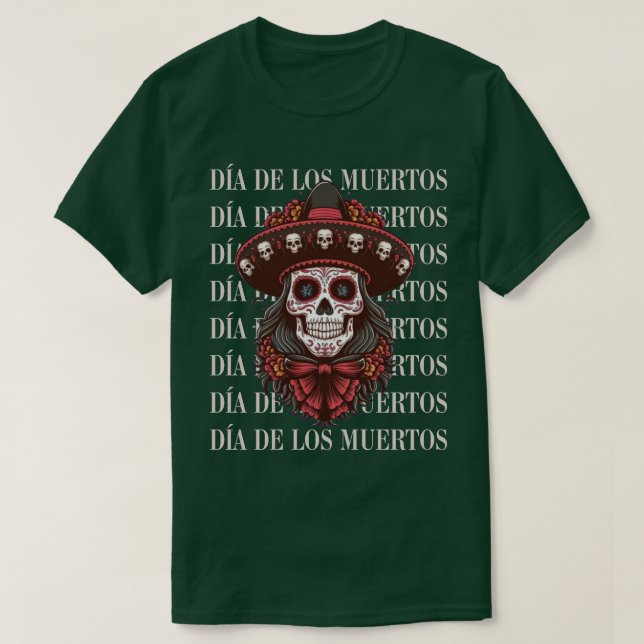 T-shirt Jour des morts (Design devant)