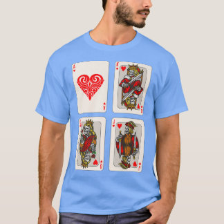 T-shirt Jour des morts cartes de jeu Skeleton cartes de po