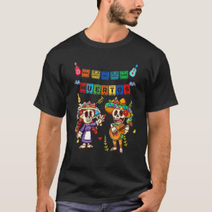 T-shirt Jour Des Morts Dia De Los Muertos Crâne Mexicain M