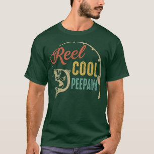 T-shirt Jour des Pères HommesVintage Pêche Cool Peepaw