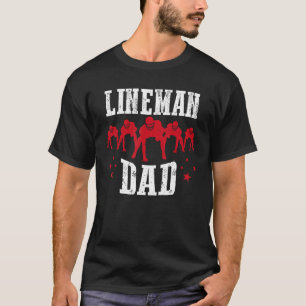 T-shirt Jour des Pères Joueur de football américain Daddy