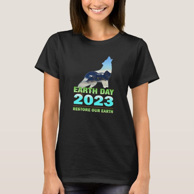 T-shirt Jour des terres 2023 Restaurer notre Terre (Devant)