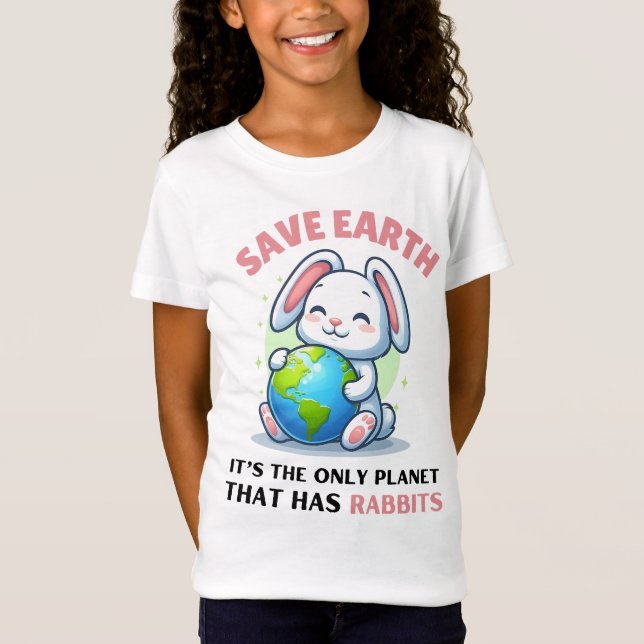 T-Shirt JOUR DES TERRES 2025 CUTE RABBIT (Devant)
