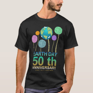 T-shirt jour des terres 50e anniversaire