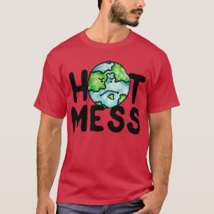 T-shirt Jour des terres de Réchauffement climatique chaud