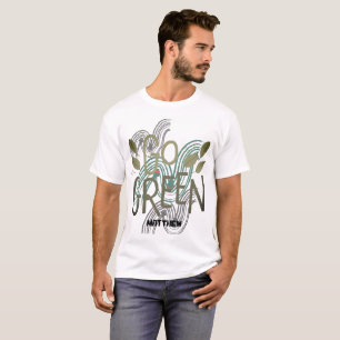T-shirt jour des terres, devenez écolo, art simple et élég