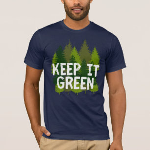 T-shirt Jour des terres Gardez le vert Respectez les arbre