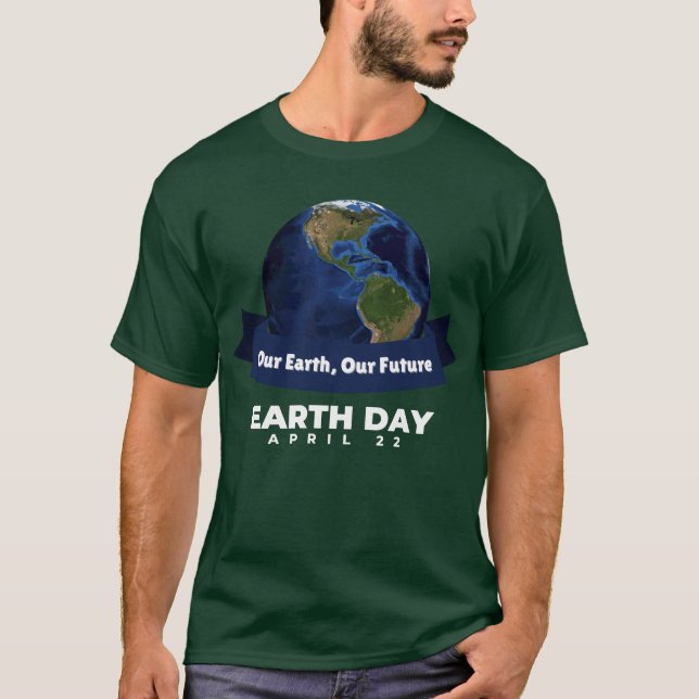 T-shirt Jour des terres heureux (Devant)