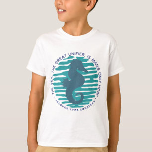 T-shirt Jour des terres, Hippocampe et Vagues, Nettoyer l'