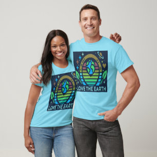 T-shirt Jour des terres Homme de la planète durable amour