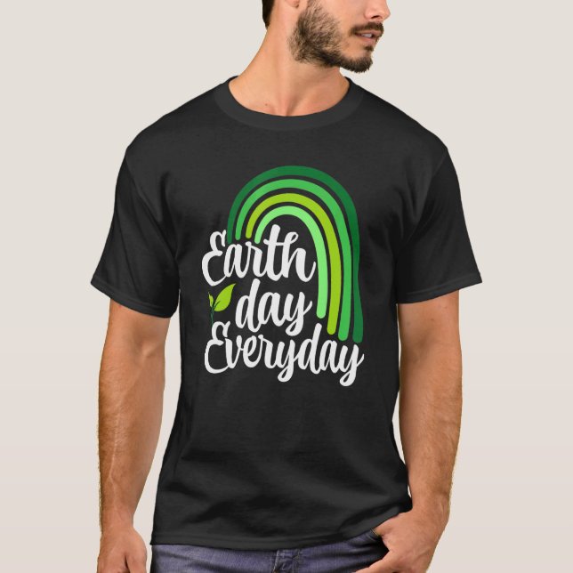 T-shirt Jour des terres Jour des terres enseignant chaque  (Devant)